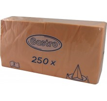 Servítky 33x33cm aprikot 2 vrstvové -250ks