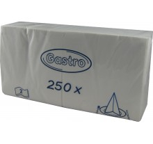 Servítky 33x33cm biele 2 vrstvové -250ks