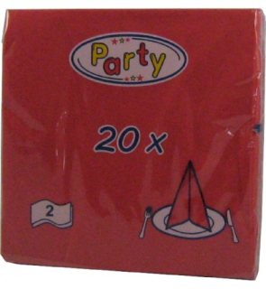 Obrusky 33x33cm 14 farieb 3-vrstvové /20ks PARTY