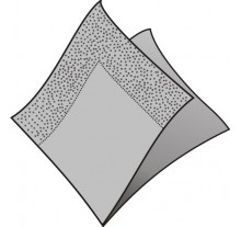 Obrúsky 3 vrstvé 33x33cm strieborné 20ks