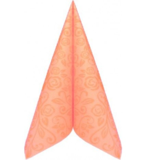 Obrúsky PREMIUM 40x40cm s dekorom apricot/50ks