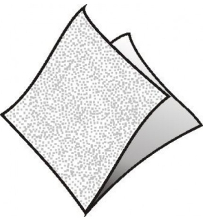 Servítky do zásobníkov /5400ks 19x16,5cm biele, 2-vrstv.